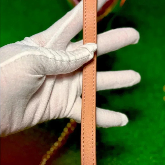 Tory Burch Pink/Gold Leather Mini Kira Crossbody Bag - Picture 9 of 10